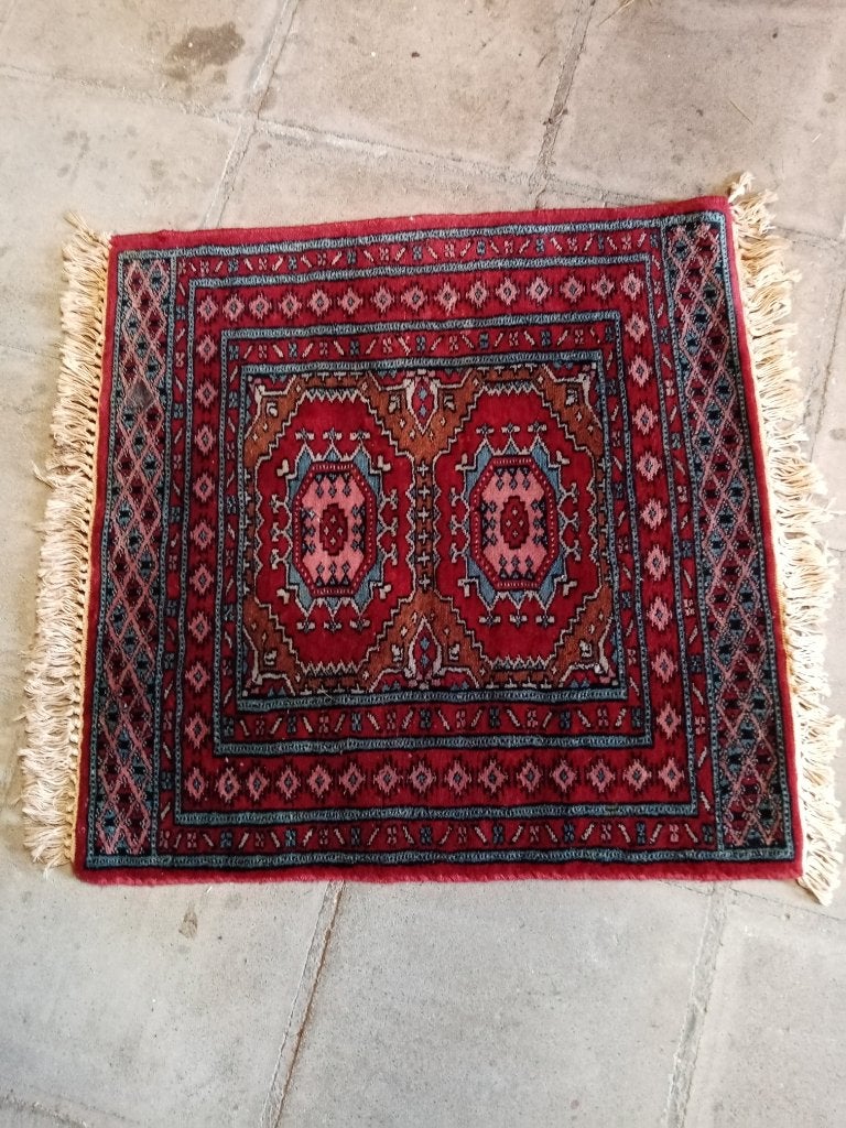 Handgeknoopt perzisch tapijtje, 60 x 60 cm, Ophalen, 50 tot 100 cm, Vierkant, 50 tot 100 cm