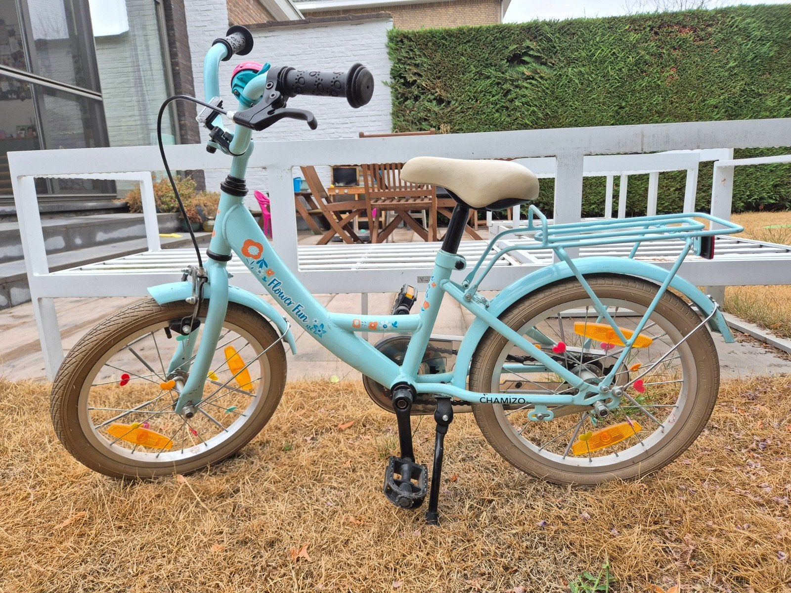 16 inch fiets in Hoboken, Fietsen en Brommers, Ophalen, Terugtraprem, 16 tot 20 inch, Zo goed als nieuw