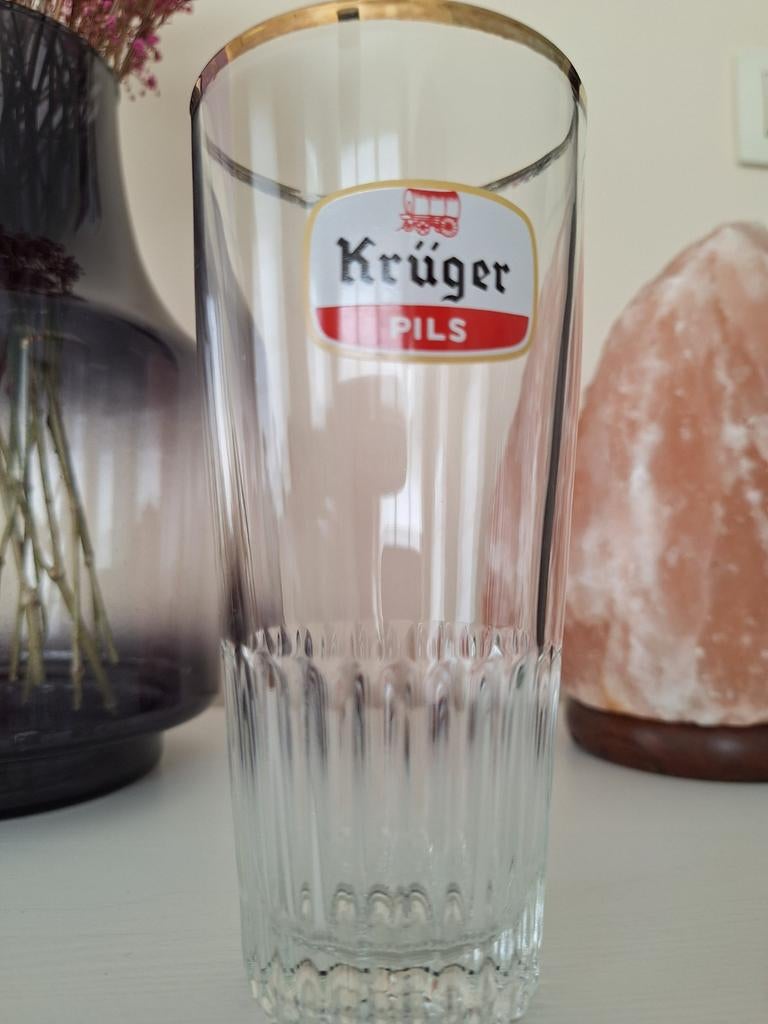 Bierglas Krüger pils, hoogte 15 cm., Ophalen