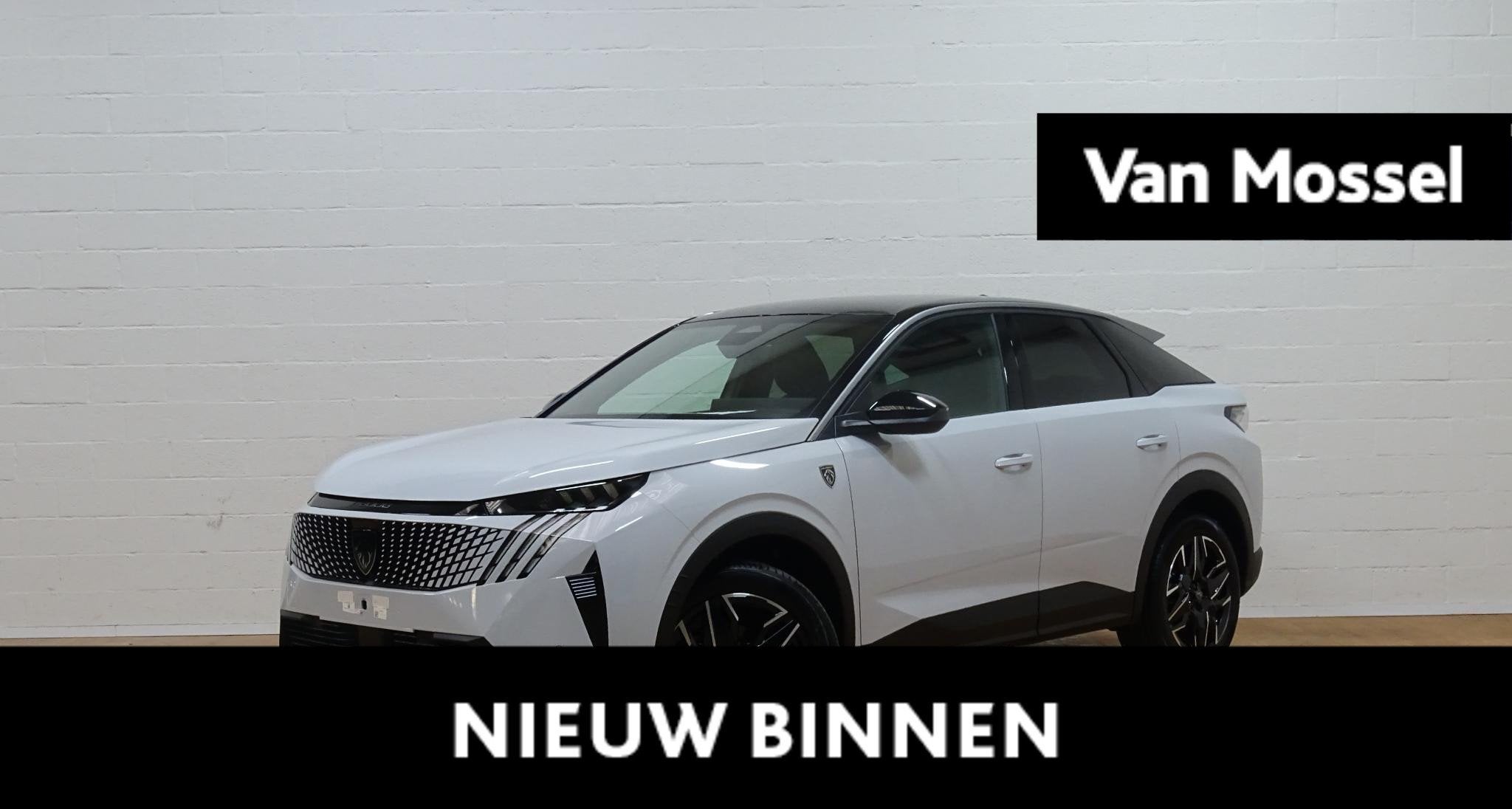 Peugeot 3008 1.2 HYBRID 145 e-DSC6 GT+pano dak, Auto's, Stof, Gebruikt, 1648 kg, Wit