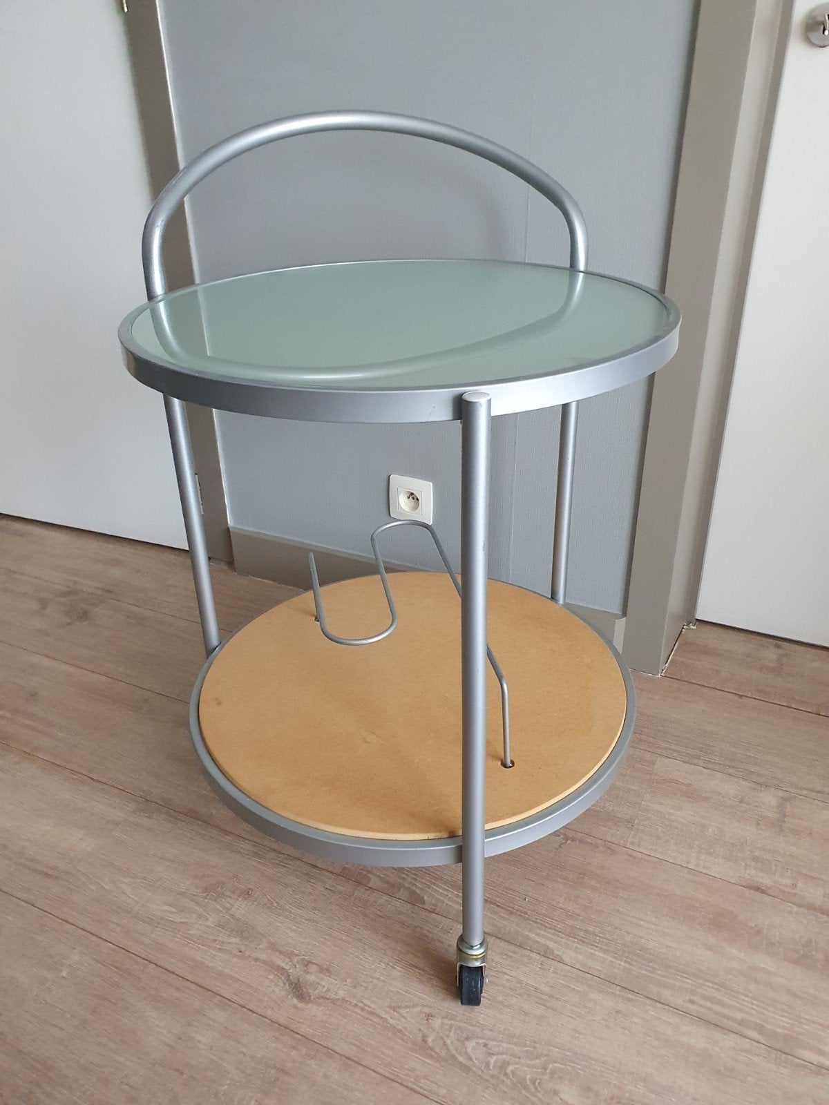 bar à vin sur roues, Maison & Meubles, Rond, Enlèvement, Utilisé, 60 cm ou plus