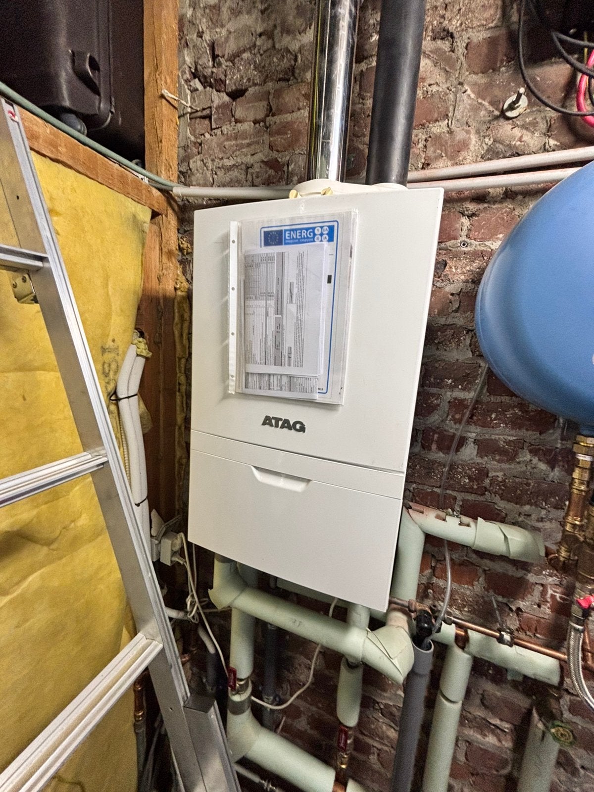 Atag i32 ec HR-gasketel met doorstromer, Doe-het-zelf en Bouw, Ophalen, Aardgas, Boiler, 6 t/m 10 jaar oud