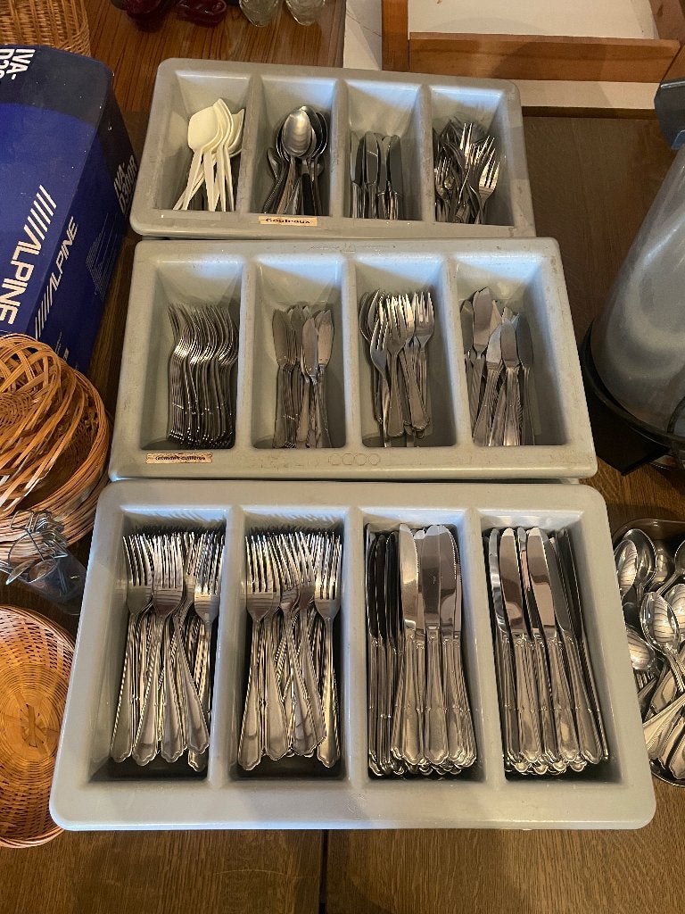 Lot de couverts inox, Maison & Meubles, Cuisine | Couverts, Set de couverts, Comme neuf, Enlèvement, Autres types