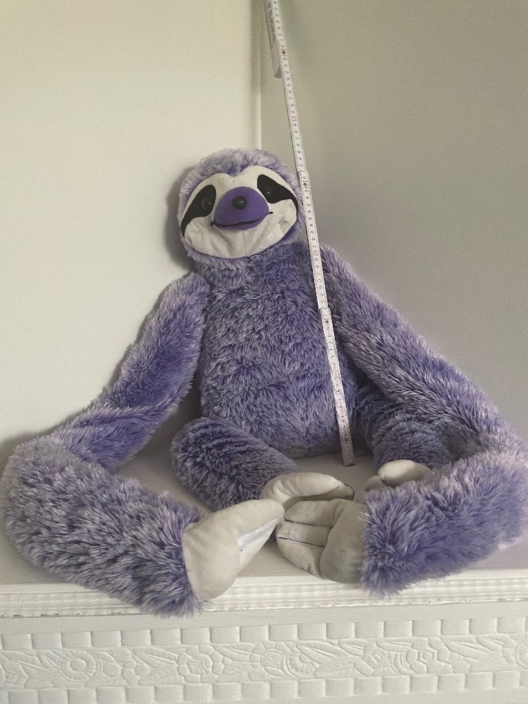 Luiaard knuffel, Ophalen, Zo goed als nieuw, Paars