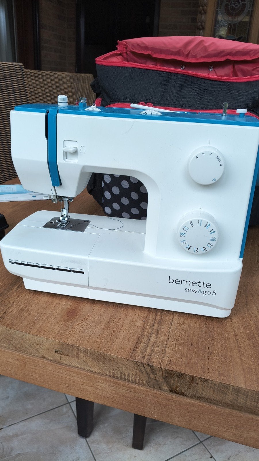 naaimachine  bernette sew&go 5, Enlèvement, Comme neuf, Machine à coudre