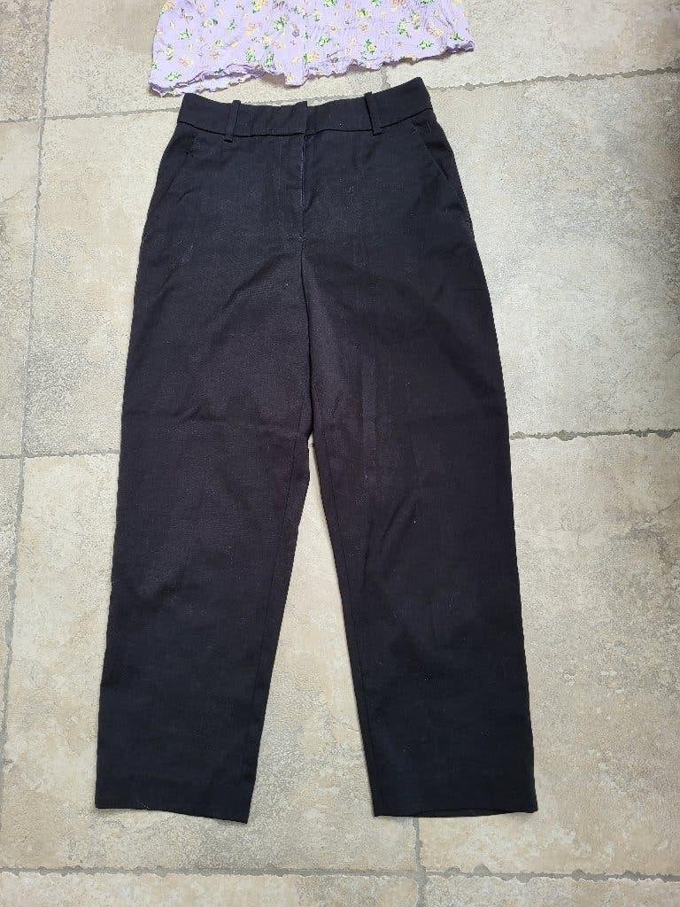 Stijlvolle zwarte broek mt 38, Kleding | Dames, Broeken en Pantalons, Maat 38/40 (M), Ophalen of Verzenden, Lang, Gedragen
