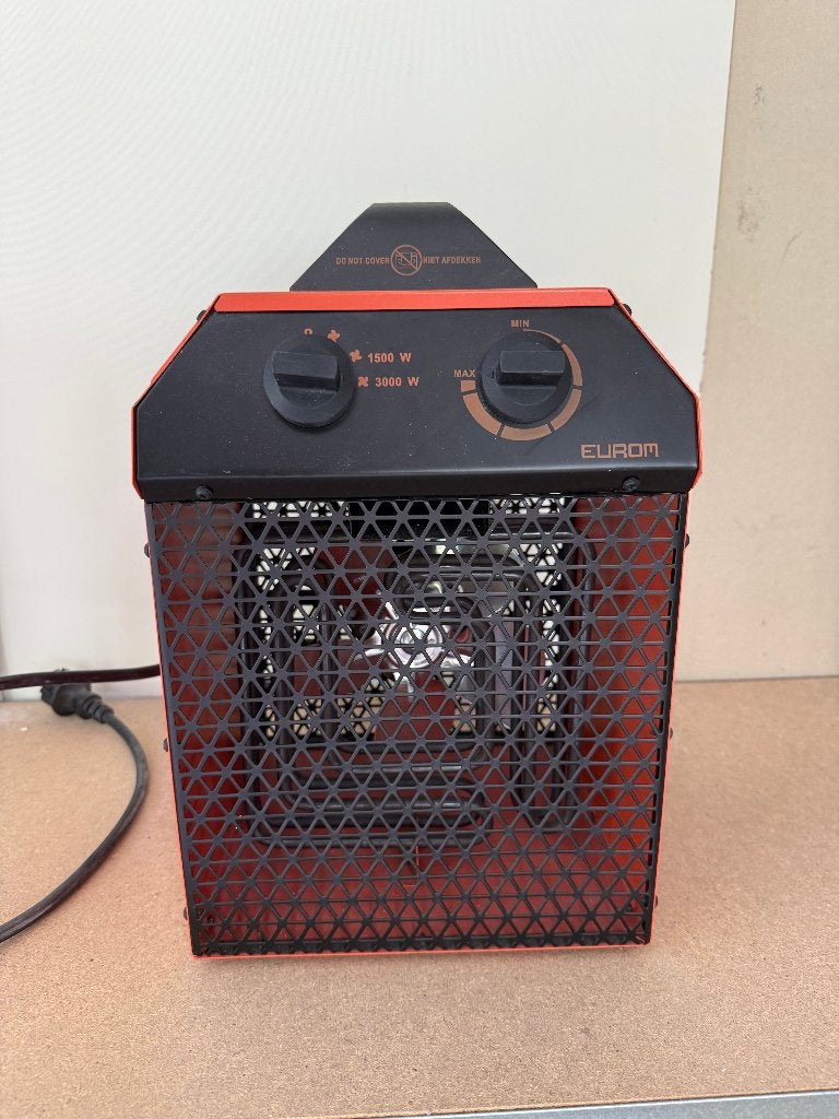 Elektrische ventilatorkachel Eurom EK Delta 3000, Ophalen, 30 tot 80 cm, Kachel, Minder dan 60 cm