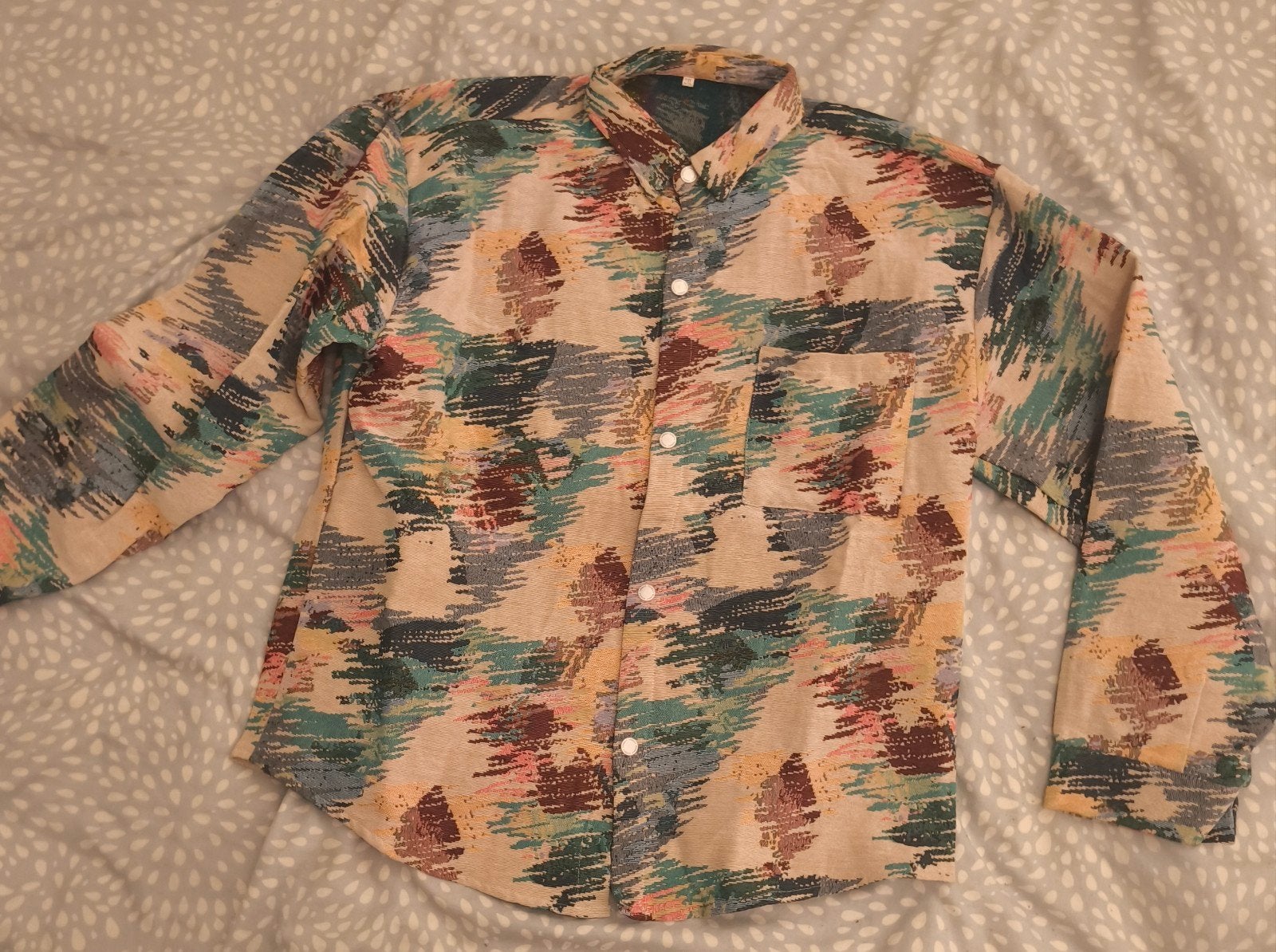 vest vintage xl, Ophalen, Zo goed als nieuw, Maat 56/58 (XL), Beige