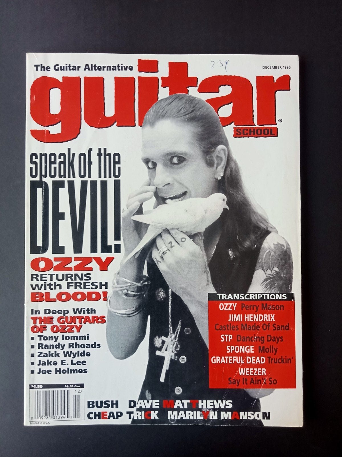 OZZY USA Magazin guitarist 1995 the 5 guitarists