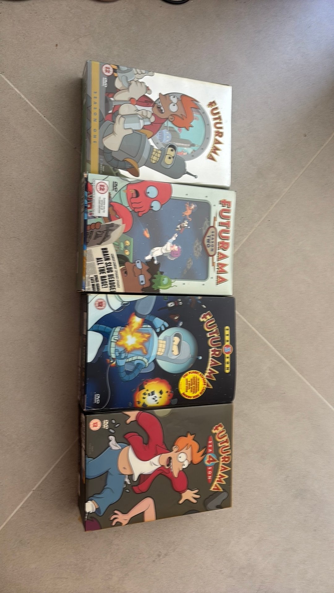 Futurama boxsets seizoen 1-2-3-4, Cd's en Dvd's, Ophalen, Zo goed als nieuw
