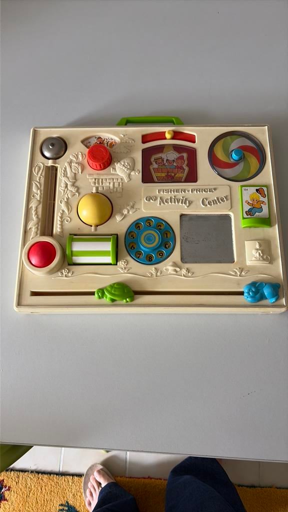 Activity center fisher price vintage 1974, Enlèvement, Utilisé, Jouet à Pousser ou Tirer, Sonore
