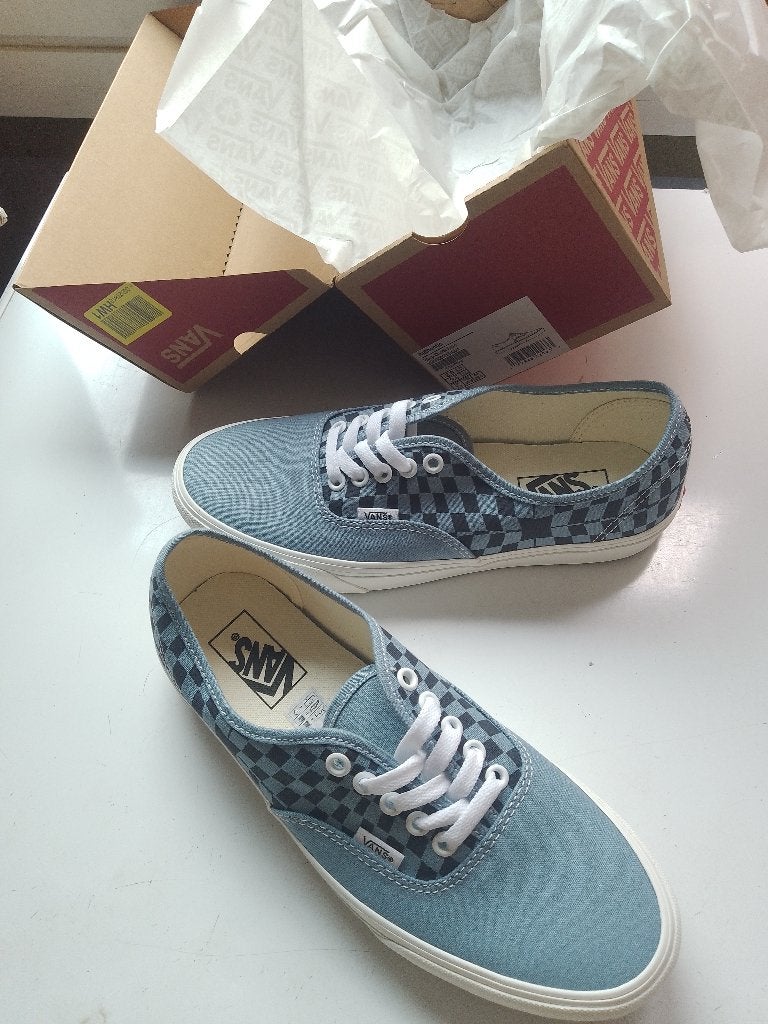 nieuw authentic 40.5 vans warp check blue unisex origindoos, Vêtements | Hommes, Chaussures, Neuf, Baskets, Envoi, Vans