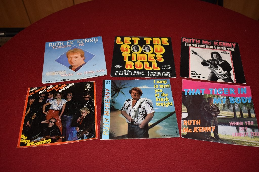 45t's van de Belgische rocker "Ruth mc Kenny",, Ophalen of Verzenden, 1970 - 1979, Zo goed als nieuw, Rock-'n-Roll
