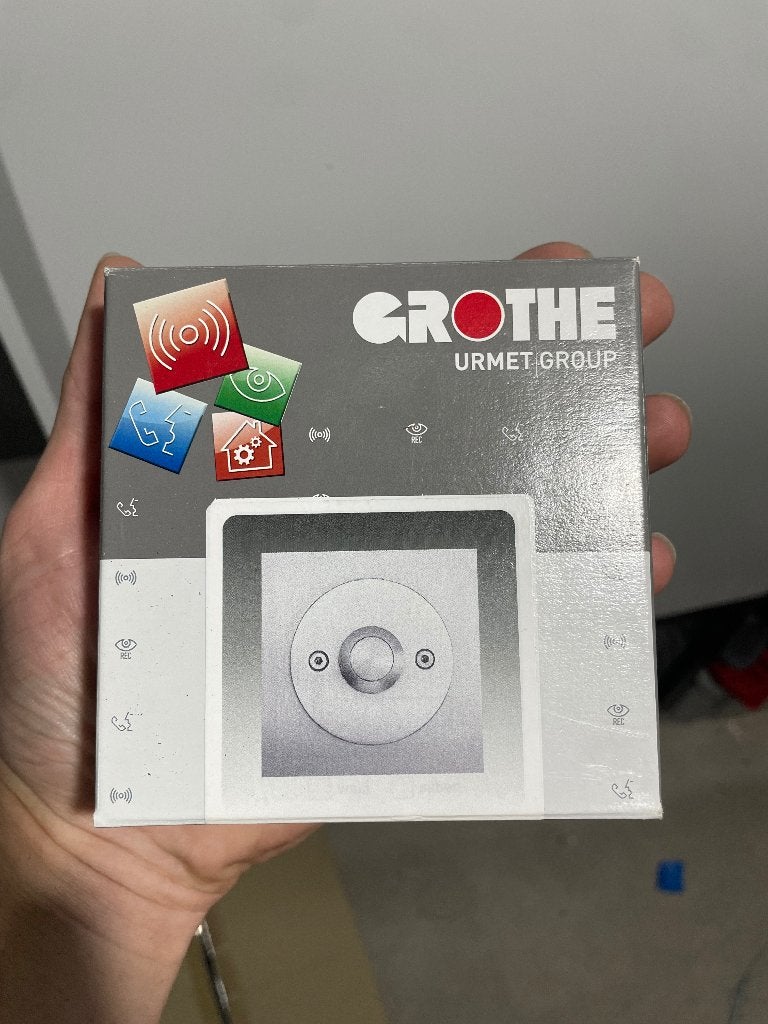 Grothe Deurbel Inox, Ophalen, Nieuw, Bedraad