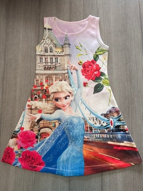 Robe Frozen taille 152 (nr7723), Enlèvement ou Envoi, Utilisé, Fille, Robe ou Jupe