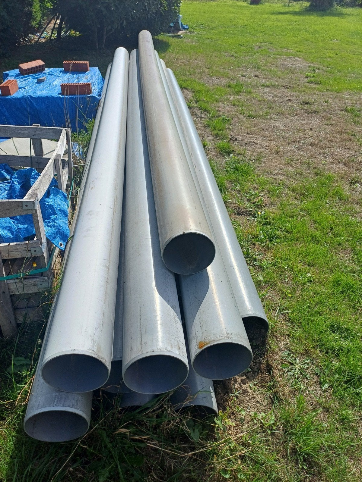 Tuyaux PVC 200 mm, 80 mm ou plus, PVC, Enlèvement, Évacuation
