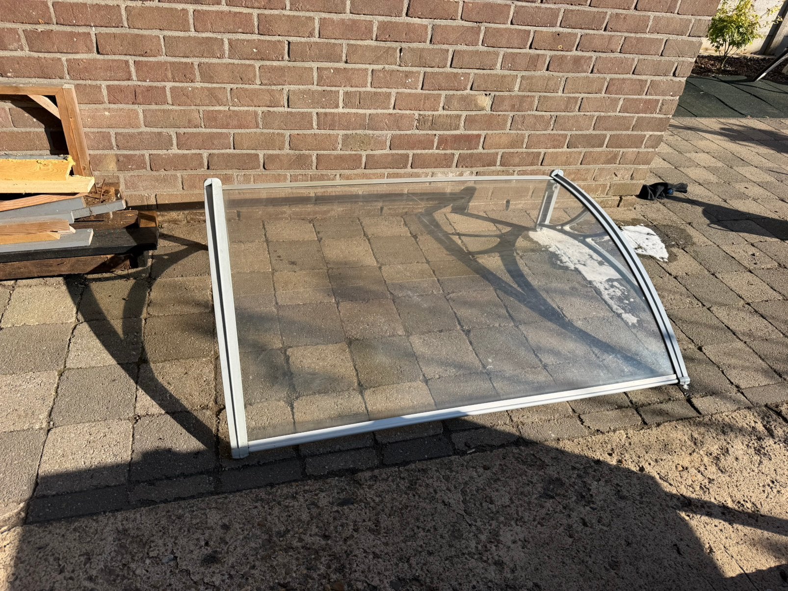 Deurluifel/afdak 3 delen, Tuin en Terras, Overkappingen, Ophalen, Zo goed als nieuw