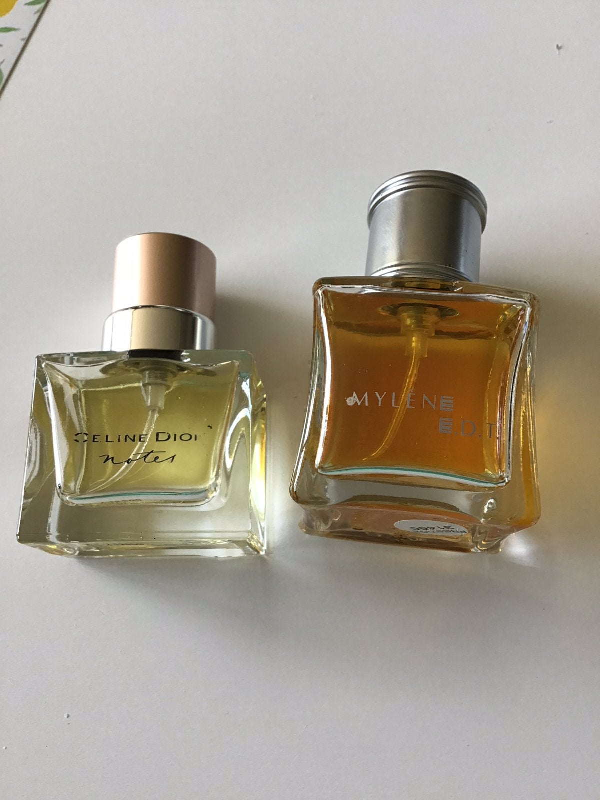 Celine Dion & Mylene parfumsetje originele damesgeur zeldz., Ophalen of Verzenden, Zo goed als nieuw