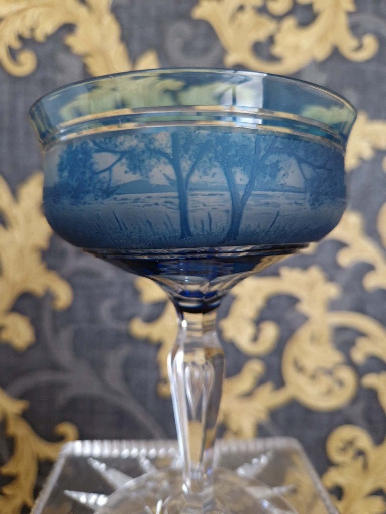 Beker van Val Saint-Lambert, Antiek en Kunst, Antiek | Glaswerk en Kristal, Ophalen of Verzenden