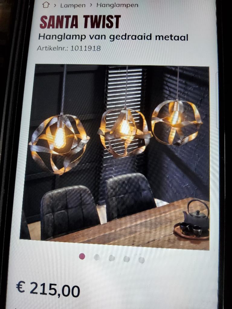 Industriële hanglamp, Comme neuf, Enlèvement, Métal, Industrieel