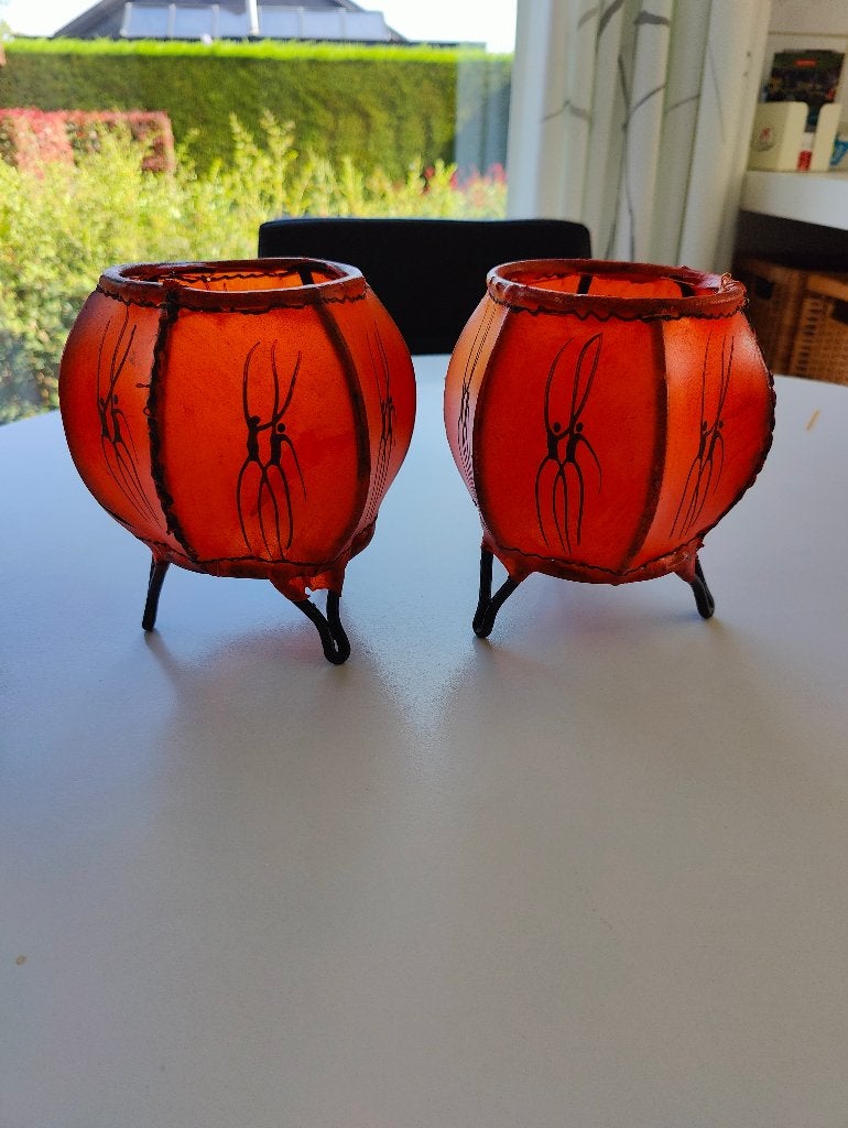 Traditionele Marokkaanse kaarslampjes, Huis en Inrichting, Ophalen of Verzenden, Nieuw, Kaars, 16 cm