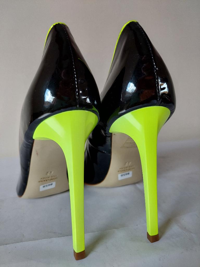 865B* GIO HEL sexy pumps van volledig leer hoge hakken (42), Pumps, Zwart, Nieuw, Verzenden