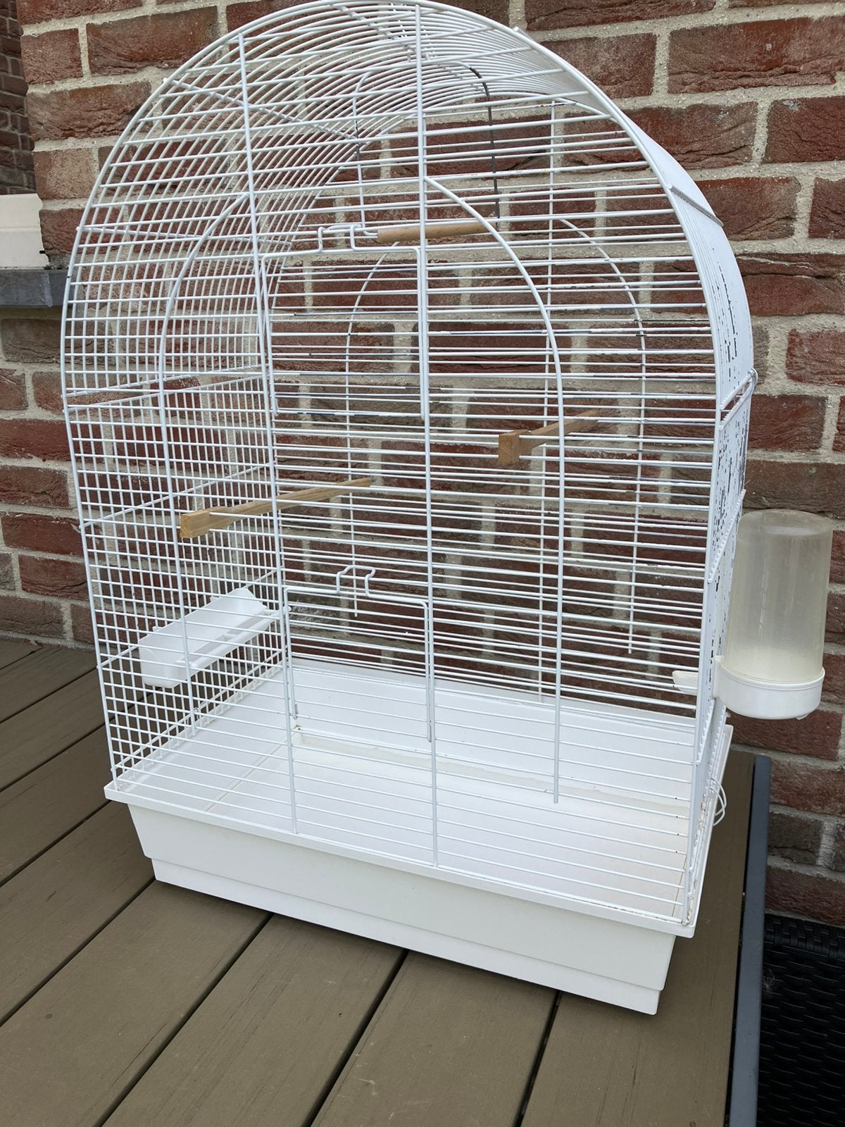 ZEER GROTE WITTE VOGELKOOI KANARIE-PARKIET - NU 55 EURO, Enlèvement, Comme neuf, Autres matériaux, Cage à oiseaux
