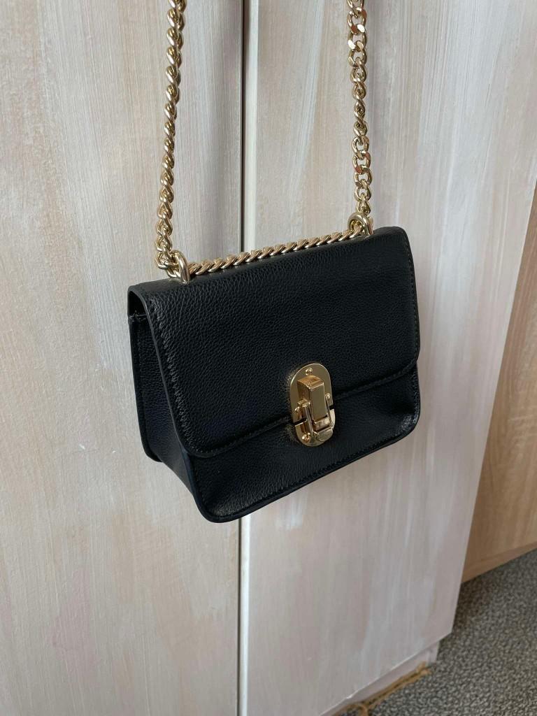 tasje mango zwart, Handtassen en Accessoires, Tassen | Damestassen, Ophalen, Gebruikt, Zwart, Schoudertasje