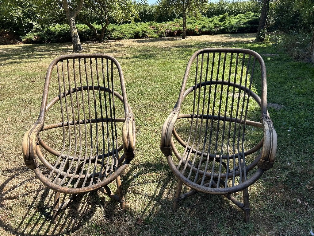 rotan zetels, Huis en Inrichting, Ophalen, Gebruikt, Riet of Rotan