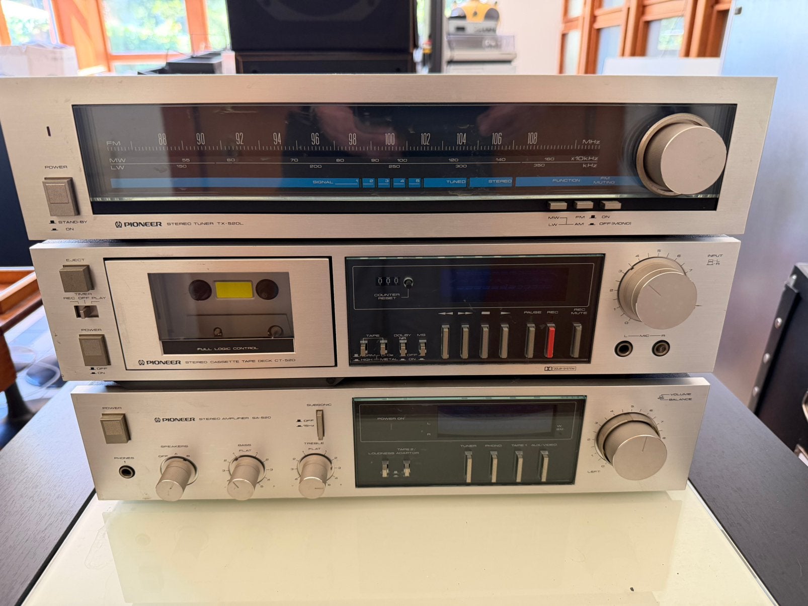 Vintage stereoset Pioneer, Audio, Tv en Foto, Stereoketens, Gebruikt, Losse componenten, Pioneer, Ophalen