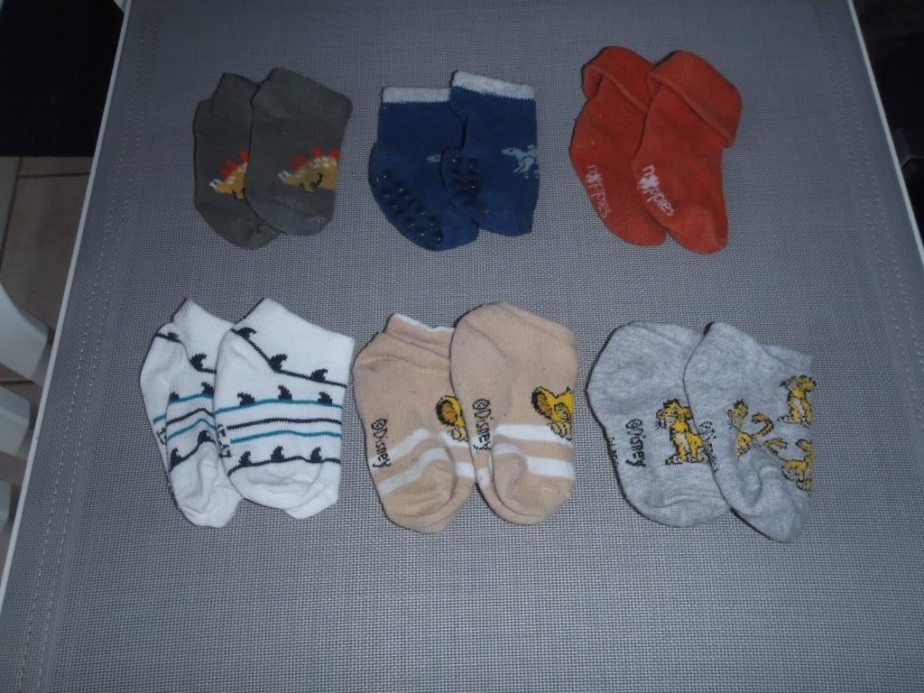 1 lot de 6 paires de chaussettes taille 15/17, Enlèvement ou Envoi, Comme neuf, Garçon, Chaussettes