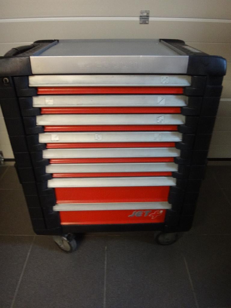 Facom trolley en gereedschapskisten, Ophalen, Gebruikt