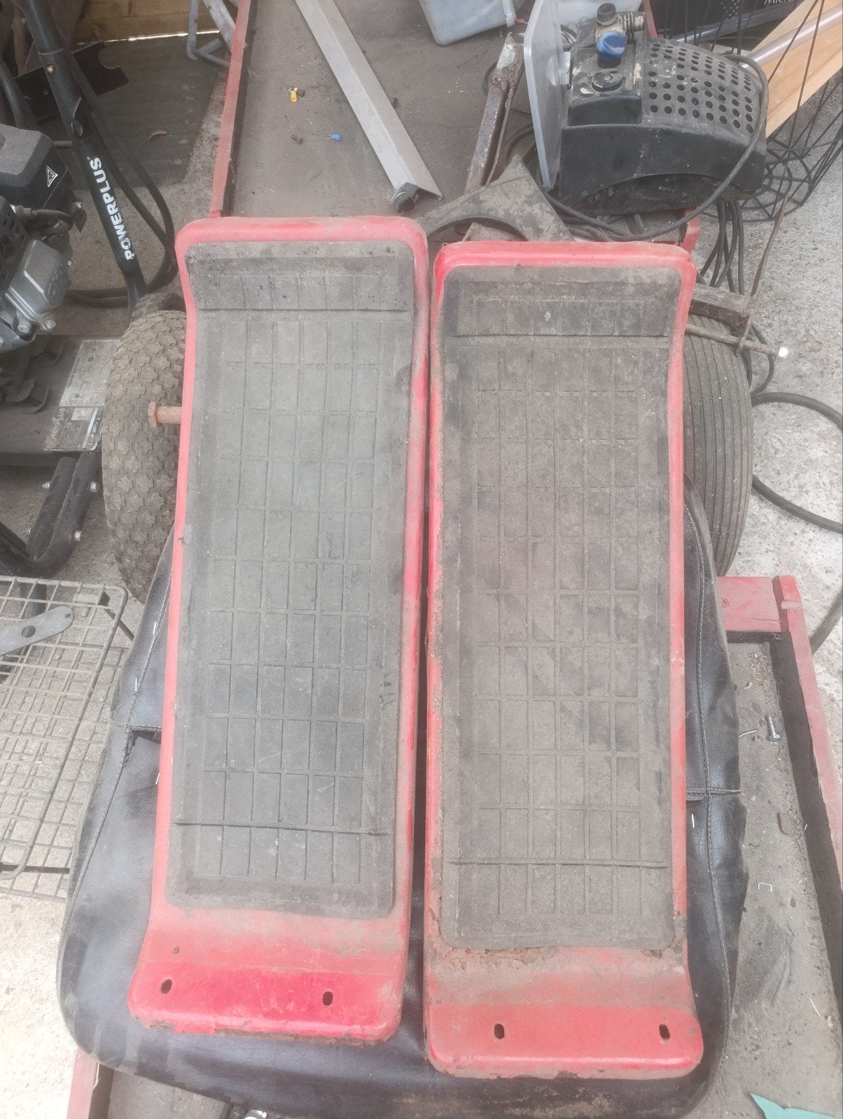 voetplaten mtd zitmaaier, Tuin en Terras, Ophalen of Verzenden, Gebruikt, Mtd