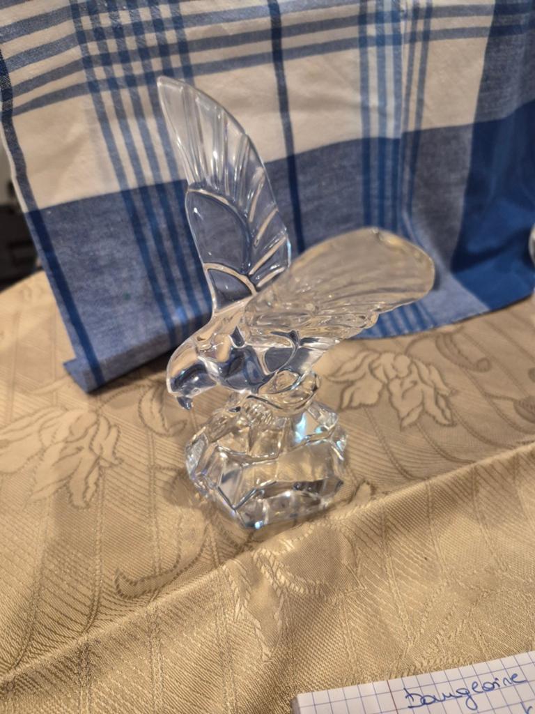 Standbeeld van een adelaar van helder glas/kristal, Verzamelen, Ophalen of Verzenden, Figuurtje