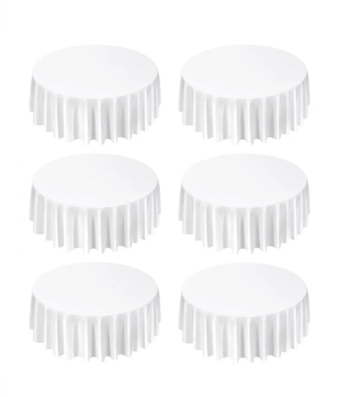 Dix Nappes ronde blanche, 3048 mm,mariage, banquet., Maison & Meubles, Enlèvement, Comme neuf