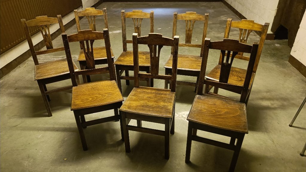 antieke klooster stoelen en andere, 3/11 gratis af te halen, Enlèvement, Utilisé