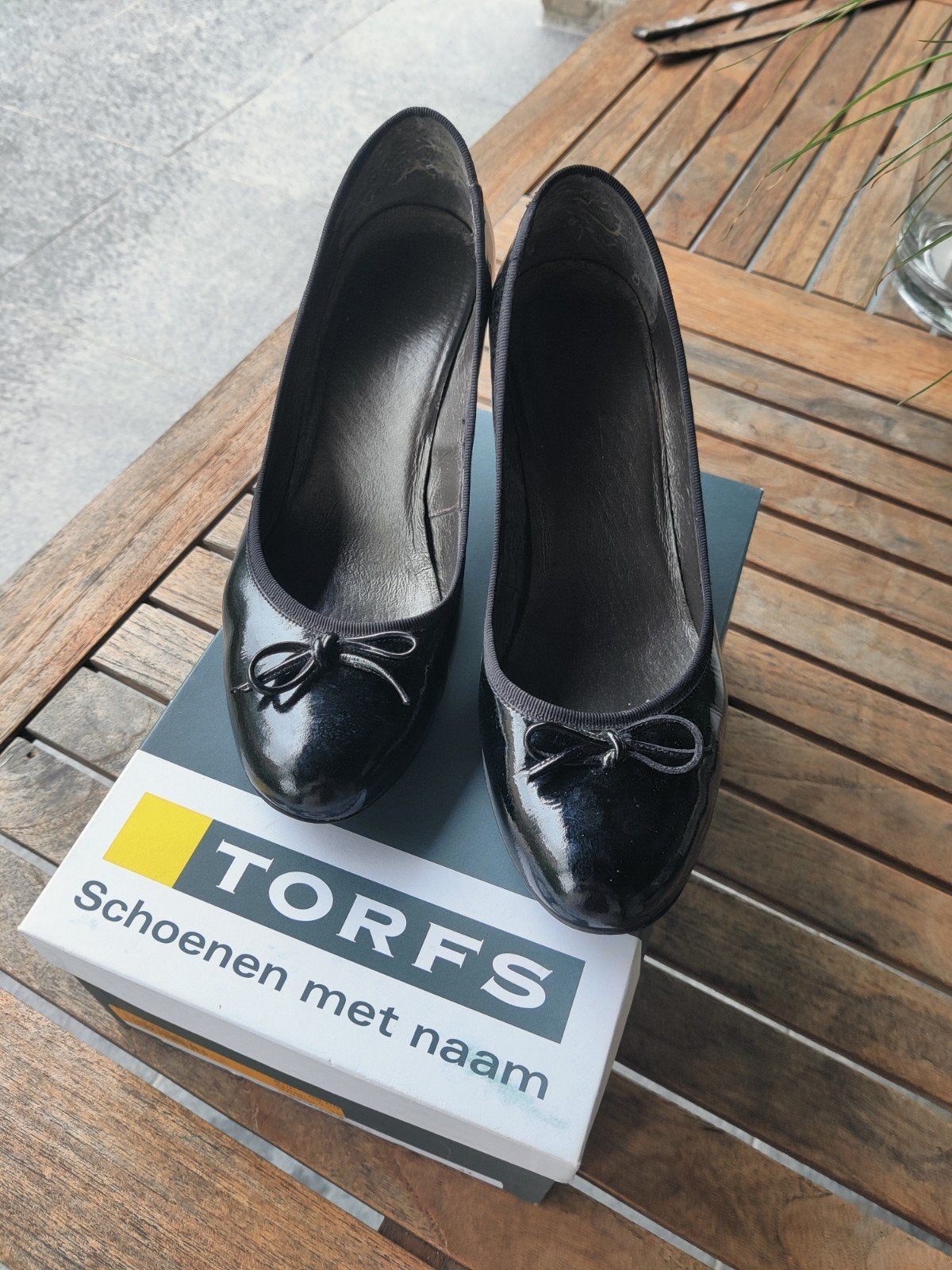 Damespumps glansleer, Torfs, Zwart, Dansschoenen, Ophalen of Verzenden