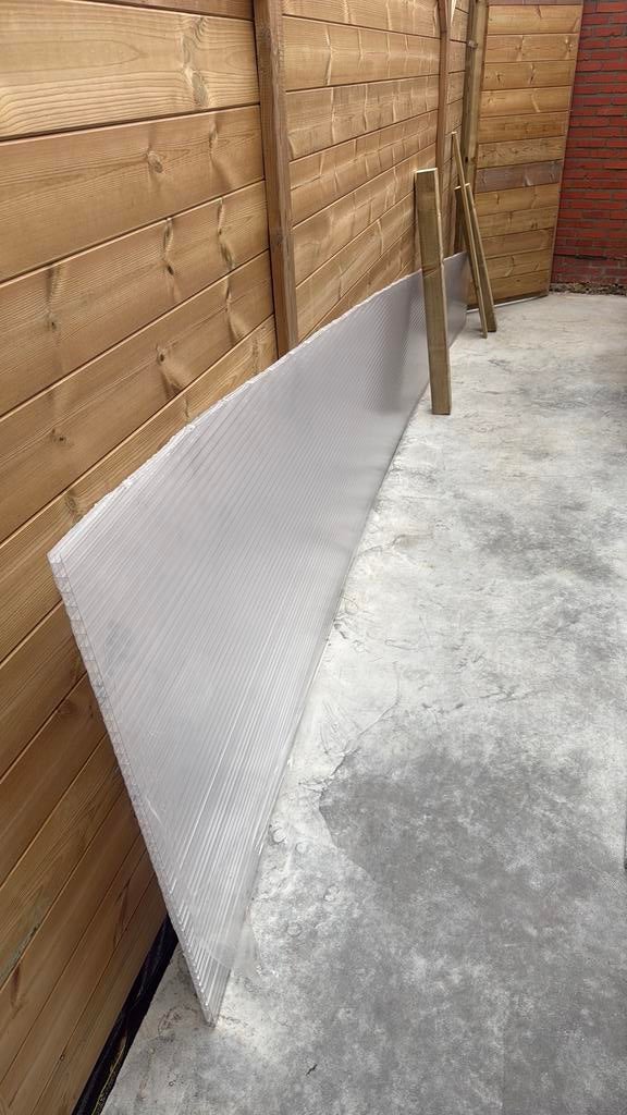 Reststukken Polycarbonaat plaat helder 3 laags 16 mm, Ophalen, Nieuw