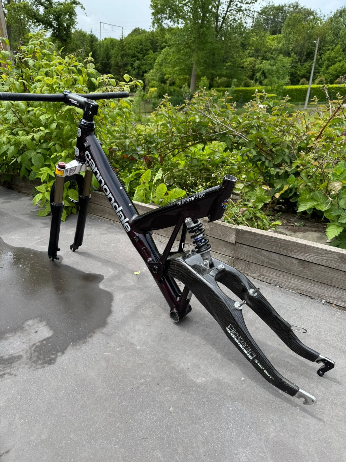 Cannondale Super V700-frame, Fietsen en Brommers, Fietsonderdelen, Ophalen, Zo goed als nieuw, Frame, Carbon