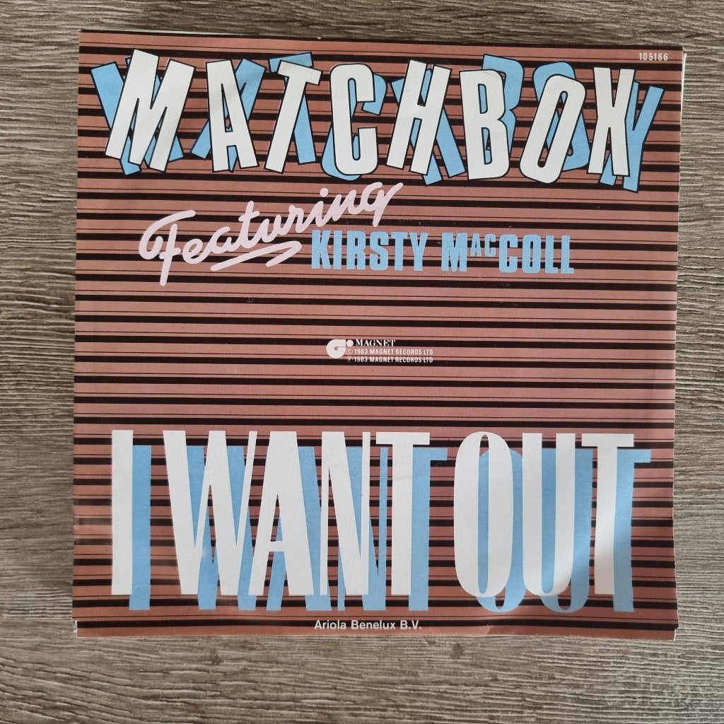 7" Matchbox Featuring Kirsty MacColl – I Want Out, Ophalen of Verzenden, Gebruikt, 7 inch, Rock en Metal