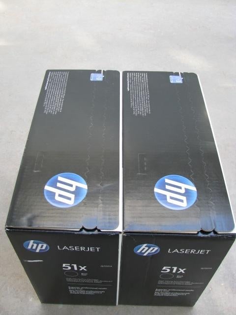 2 x HP Q7551X (HP 51X) voor de HP P3005-M3027mfp-M3035mfp, Ophalen of Verzenden, Nieuw, Toner, HP ORIGINAL