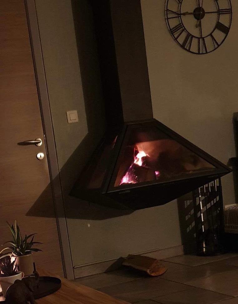 Feu ouvert bois en tres bon etat (vendu démonté), Enlèvement, Comme neuf