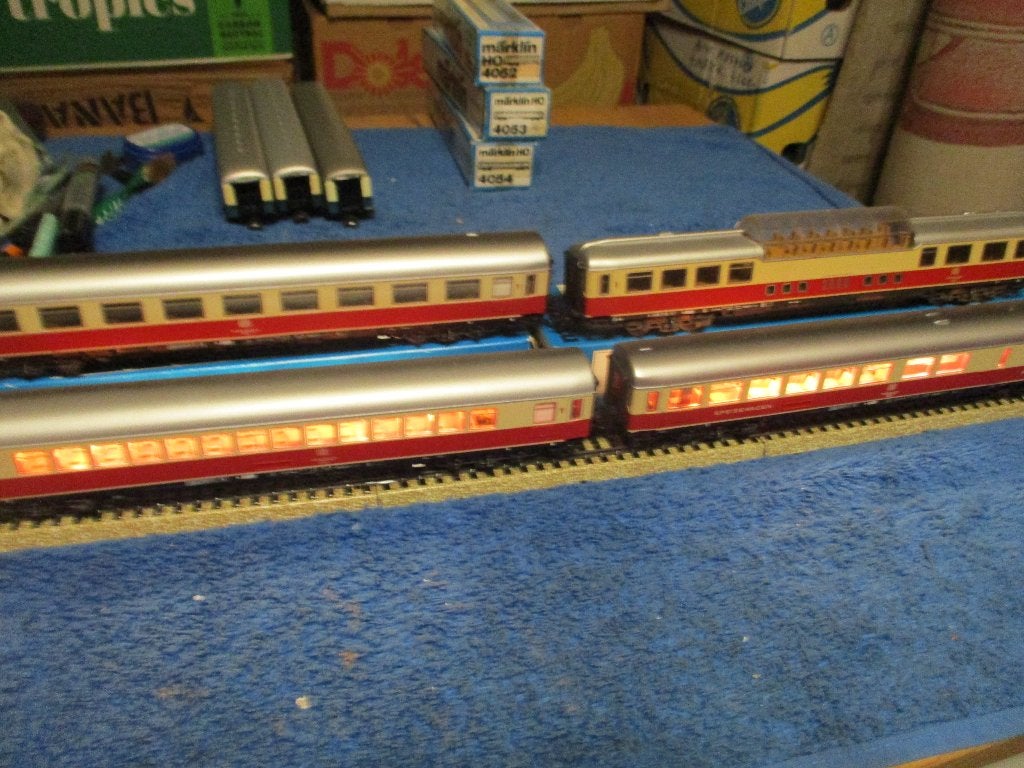 Marklin 4 Wagons TEE, Enlèvement ou Envoi, Utilisé, Wagon, Märklin