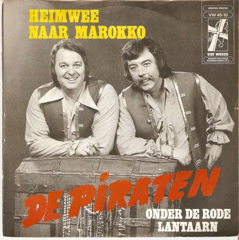 single De Piraten - Heimwee naar Marokko, Cd's en Dvd's, 7 inch, Ophalen of Verzenden, Zo goed als nieuw, Overige typen