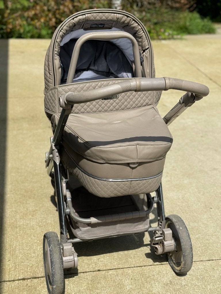 Koets + buggy Bébécar, Gebruikt, Combiwagen, Luchtbanden, Ophalen