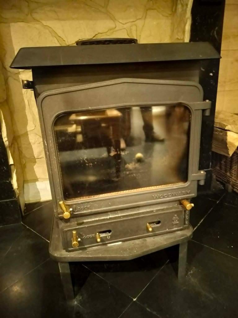 Poêle au bois en fonte  100 €, Maison & Meubles, Enlèvement, Utilisé, Bois, Autoportant