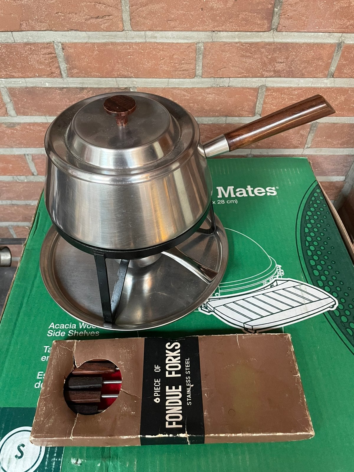 Alessi fondue set, Elektronische apparatuur, Fonduesets, Ophalen, Gebruikt, Brander, Fondueset