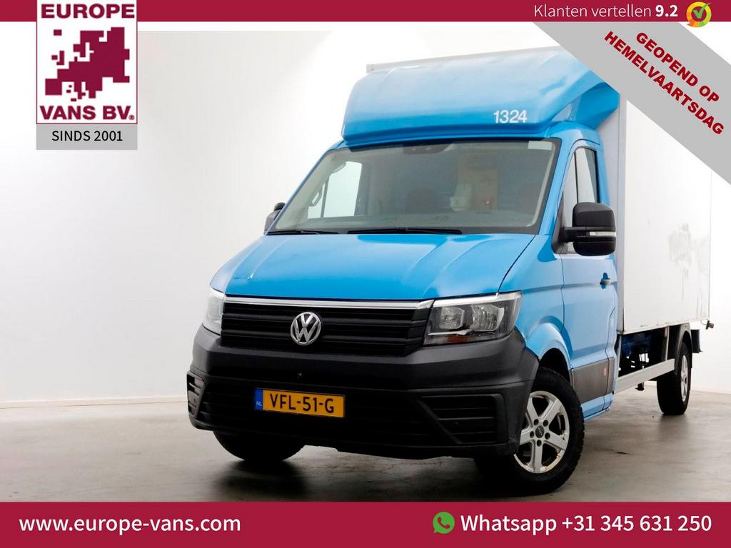 Volkswagen Crafter 35 2.0 TDI E6 Bakwagen met achterdeuren 2, Auto's, Bestelwagens en Lichte vracht, ABS, Blauw, Bedrijf, Onderhoudsboekje