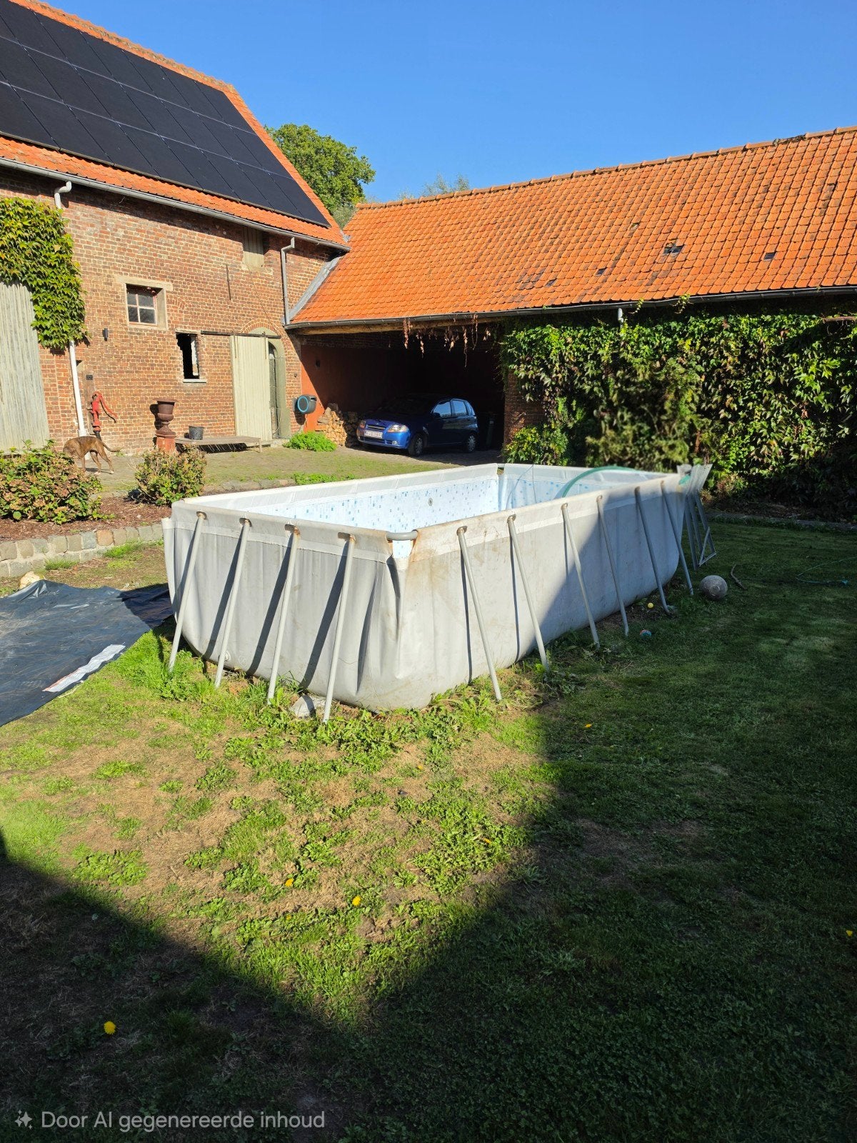gratis zwembad intex 3mx2m, Ophalen, Afdekzeil