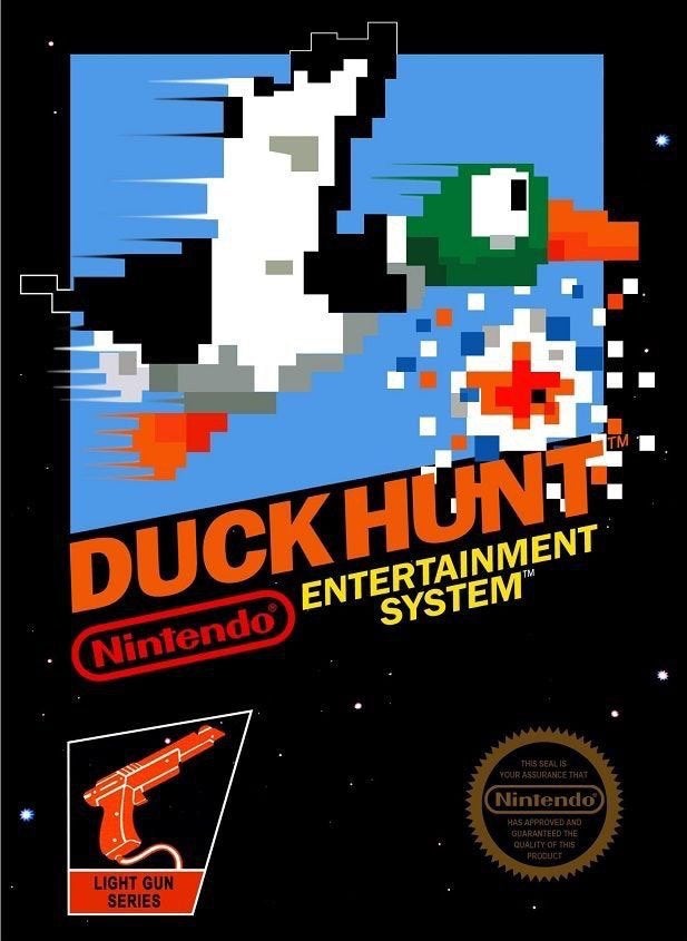 Metalen reclamebord Duck Hunt Nintendo retro vintage mancave, Ophalen of Verzenden, Nieuw, Reclamebord